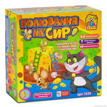 гр Настільна гра "Полювання на сир" 7235 "4FUN Game Club", у коробці 68107 фото