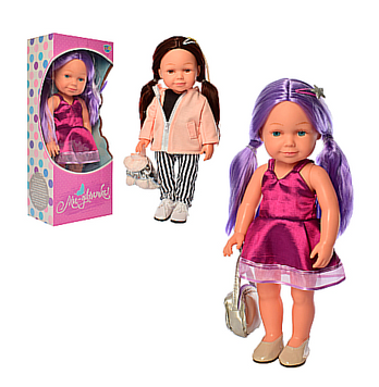 Лялька з Фіолетовим волоссям "Ми-дівчатка" 38 см. Limo Toy M 5407-08 UA M5407-08 фото