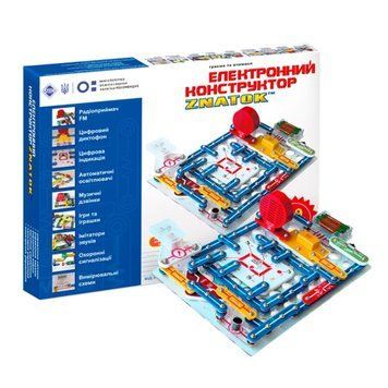 Набір для дослідів Znatok Електронний конструктор 999 схем (REW-K001) REW-K001 фото